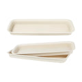 Toddmomy 3 Pack Rectangular Plant Saucer 13 Inch Plastic Water Tray