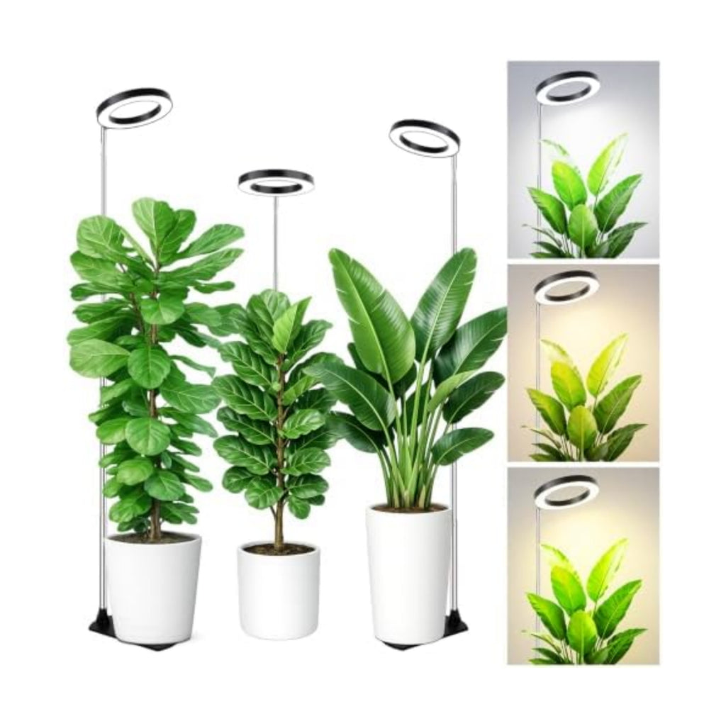 Grow Lights for Indoor Plants, 6.3" Full Spectrum Plant Light with Base
