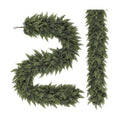 Alupssuc 2PCS 12FT Christmas Garland, Encrypting Real Touch Cedar Garland