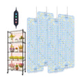 4Pack 2026 Ultra-Thin Panel Grow Lights for Seed Starting, Vegetables, Greenhouse & Under Cabinet & Shelf Plants with