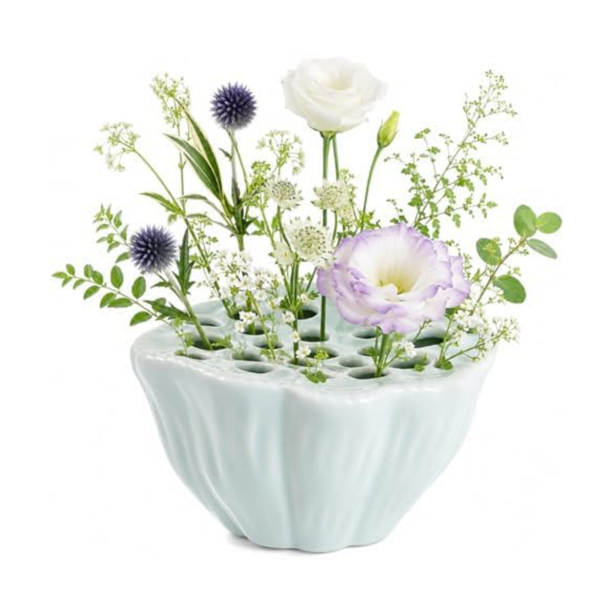Ceramic Lotus Pod Ikebana Vase, Lotus Pod Flower Arrangement Vase, Floral Frog Pot, Ikebana Stem Holder, Decorative Flower Frog, Floral Arrangement Bowl, Ceramic Kenzan