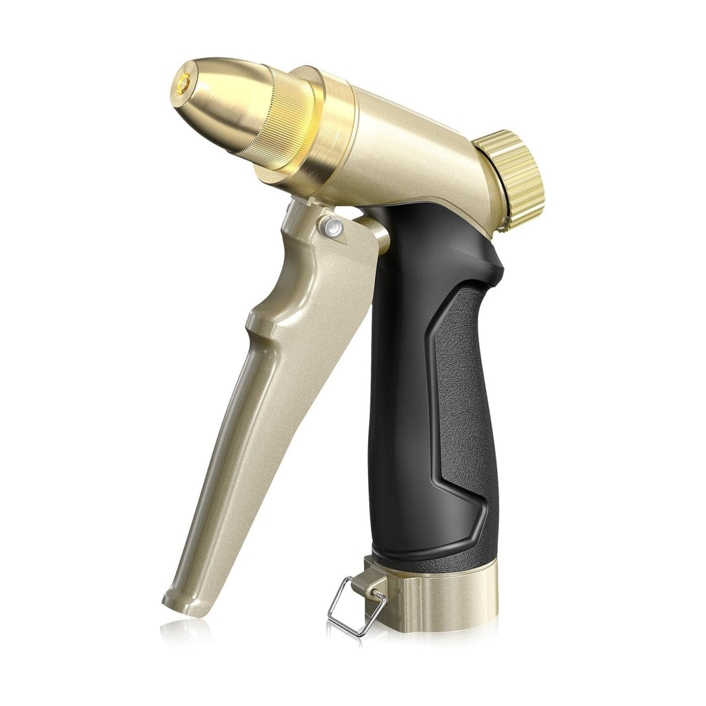 RAINPOINT Garden Hose Nozzle, 100% Heavy Duty Metal Hose Sprayer, High Pressure Water Hose Nozzle with Adjustable Spray