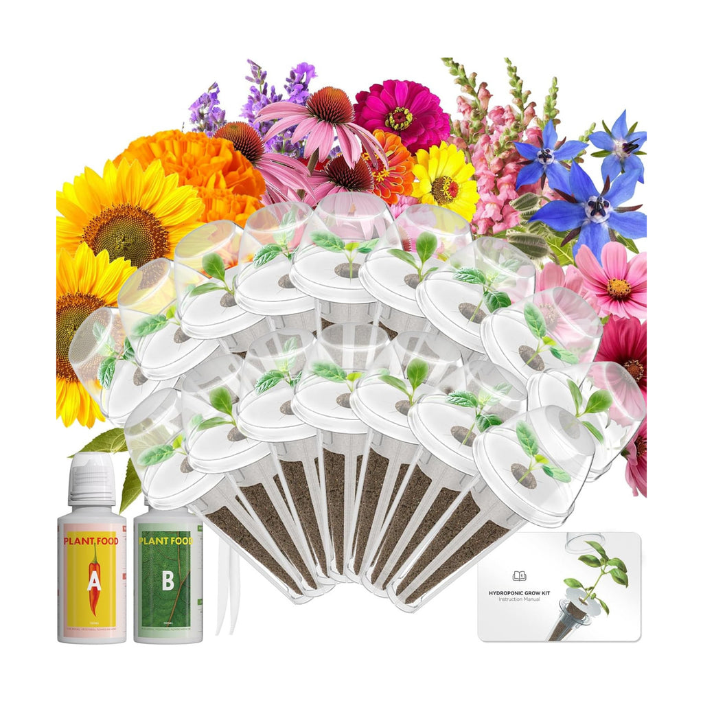 Vibrant Flower Seed Pod Kit Compatible with Gardencube, idoo,Ahopegarden Hydroponics Growing System with