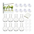 8 Pack Window Propagation Stations, Plastic Plant Terrarium Vases