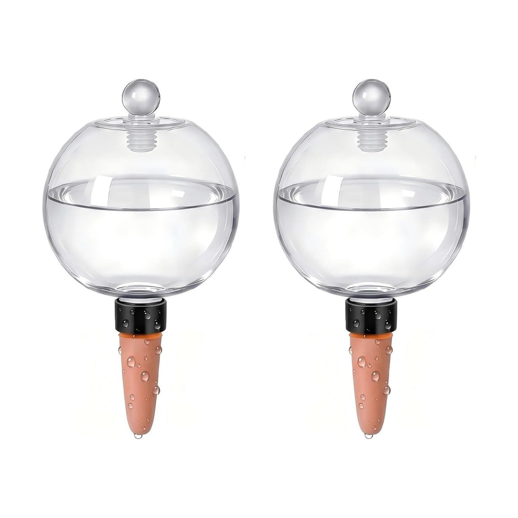 EX-Large Plant Watering Globes with Cover 26oz Top Fill Plastic Water Bulbs Self Watering Planter Inser, Slow Release