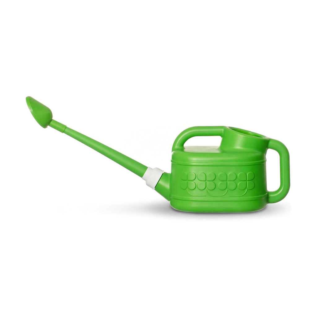 Plastic 1-Gallon Watering Can with Long Spout and Dual Handle for Indoor & Outdoor Plant Care, Lawn Maintenance and