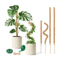 4 Pack Moss Pole, 2 Pack 28" & 2 Pack 48" Bendable Monstera Plant Support, Plant Stakes for Climbing Indoor Plants, Coco Coir Moss Pole for Potted Plants, Pothos, Philodendron