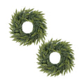 Christmas Cedar Wreath for Front Door Decoration, 24 in, 2 Pack
