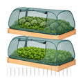 2Pack Raised Garden Bed Covers(45"X22"X18"), Pop Up Mesh Plant & Vegetable Cover,30% Sunblock Plant Shade Tent, Outdoor