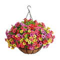 InnoGear Artificial Hanging Flowers for Outdoors Fake Plants Baskets 4 Hues