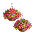 InnoGear Artificial Hanging Flowers for Outdoors Fake Plants Baskets 4 Hues