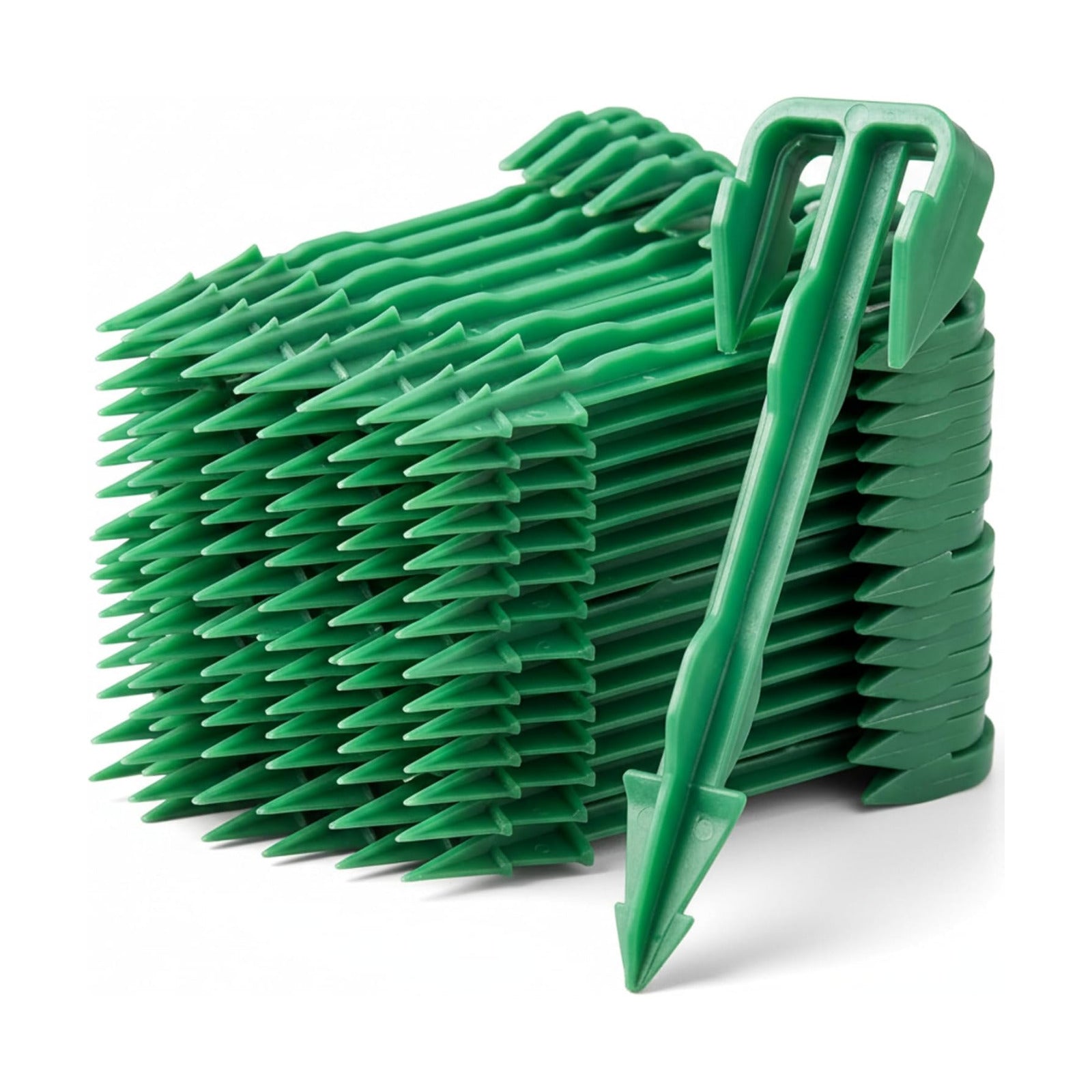 400 Pcs 4 Inch Biodegradable Stakes Plastic Landscape Fabric Stakes Bulk, Sod Staples for Tent, Weed Barrier, Turf