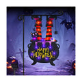 Halloween Lighted Garden Flag, Witch Feet Yard Decor, 12x18 in