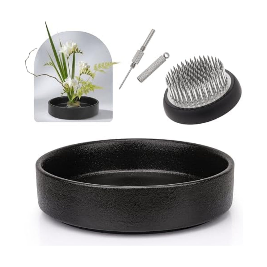 Japanese Flower Frog Ikebana Vase Kit for Flower Arrangement