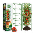2 Pack 72" Tomato Cages for Garden, Heavy Duty Adjustable Plant Support | For Climbing Plants and Vegetables