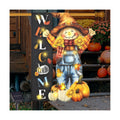 Thanksgiving Garden Flag, Scarecrow Fall Porch Decor, 28x40 In