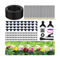 200FT 360° Adjustable Drip Irrigation Kit System for Garden Sprinklers for Yard Garden Watering System with 32 Nozzles