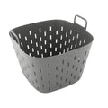 Vego FlexTrug Tub for Indoor, Outdoor Gardening Strainer Basket for Harvest, Rinse and Garden Use- 8 Gallon, Fog Gray