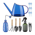 Indoor Plant Watering Can Set, 13 Pcs Garden Set with 47 oz Long Spout Can, Spray Mister, Squeeze Bottle, 6 Self