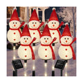 Solar Christmas Snowman Pathway Lights Outdoor Decoration, 6 Pack