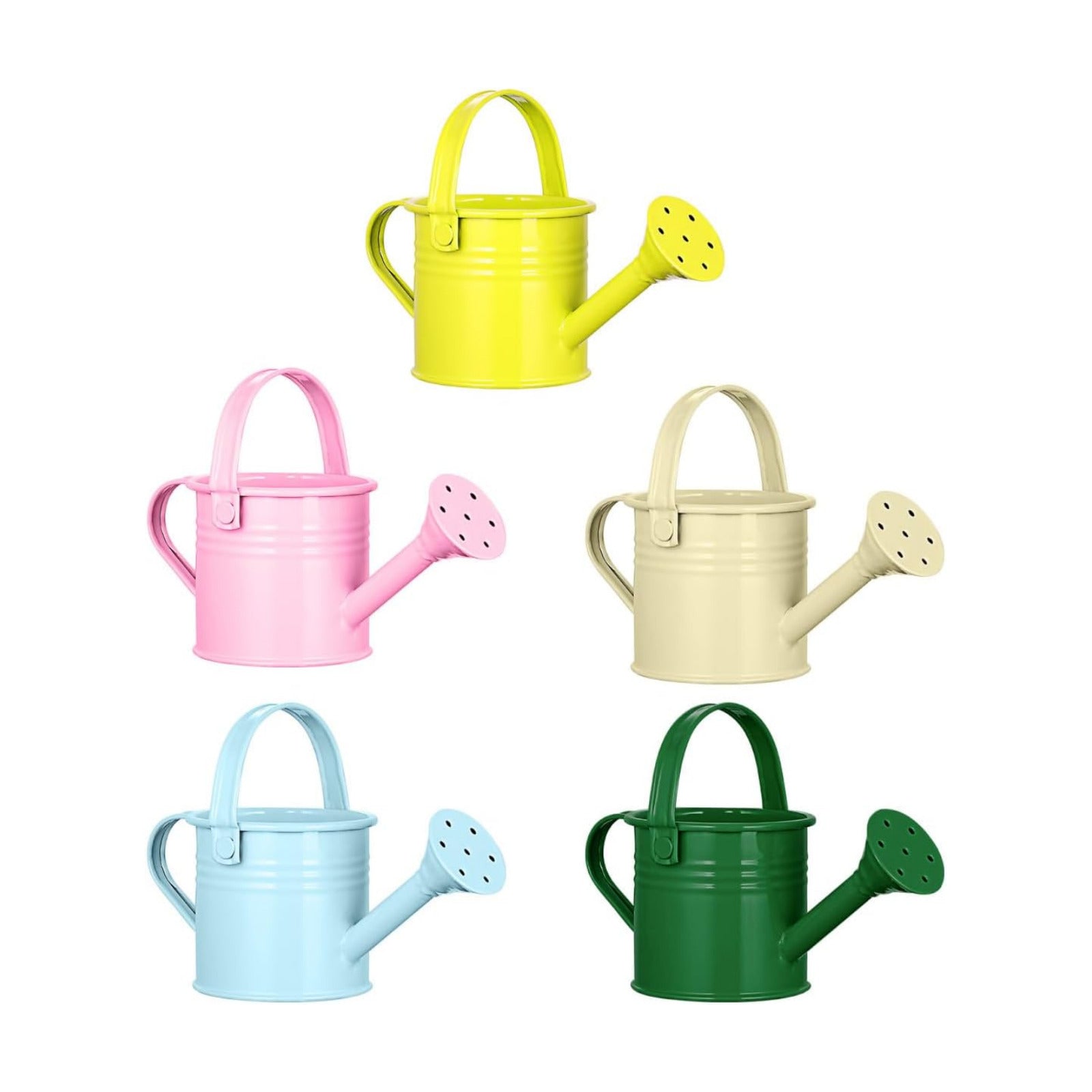 Homoyoyo 5pcs Kids Metal Watering Can Indoor Plants Children Small Watering Cans Iron Sprinkling Kettles for Gardening