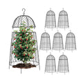 Plant Protector Chicken Wire Cloche 8 Psc, 20×12.6in Large Garden Plant Cage Protector, Split Design and Anti-Rust