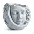 Fun & Unique Moon Face Hanging Planter Quirky Celestial Decor for Plant Lovers – Indoor Outdoor Flower Basket for