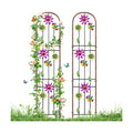 Metal GardenTrellis, Arched Fence Trellis Plant Support Trellises, Supporting Plants Outdoor Decoration for Climbing