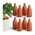 DoubleFill 8 Pcs Ollas Terracotta Watering Pots Self Watering Planter Insert Terracotta Globes Clay for Outdoor Indoor