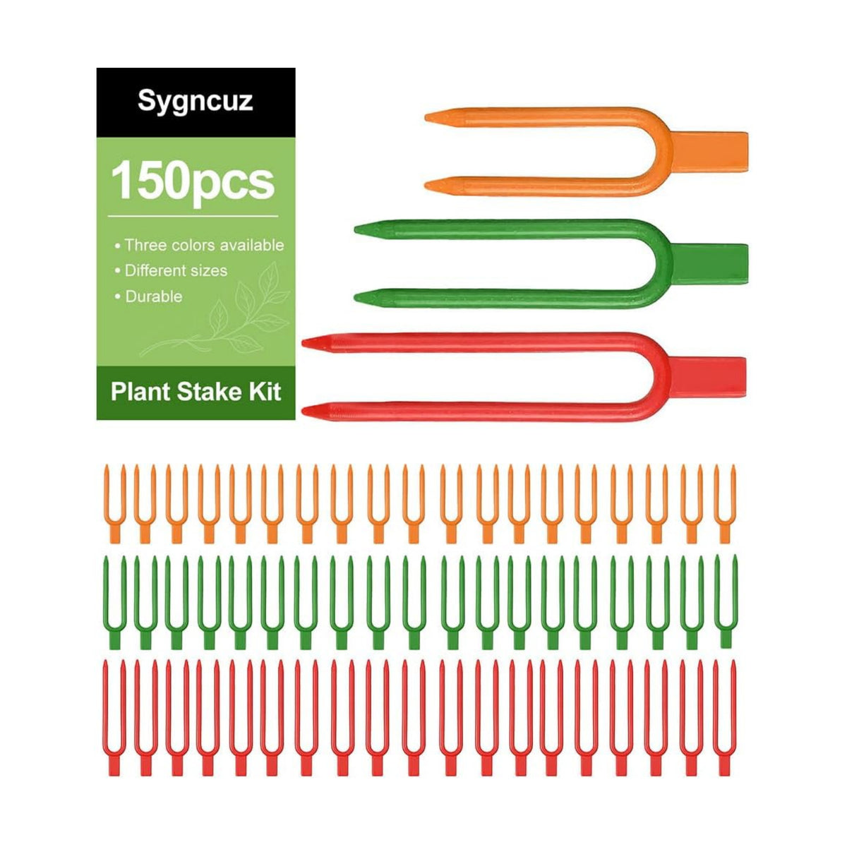 150 Pcs Reusable U-Shaped Plastic Garden pins Serve as Secure Anchor Clips for Plant cuttings, Effectively Supporting Strawberry Runners and Vines to Promote Rooting.