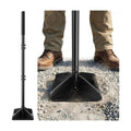 48" Handle Steel Tamper,10×10" Tamper Tool Landscaping | Heavy Duty Handle Tamper with Comfortable Rubber Grip, Garden