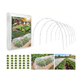 Garden Netting Kit for Raised Beds, 10x30FT Ultra Fine Mesh Netting & 5 Sets Garden Hoops with 18 Clips, Greenhouse Row