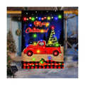 Lighted Christmas Truck Garden Flag Outdoor Decor, 28x40 In