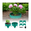 24 PCS Interlocking Planting Grow Rings Panels with Hammer, Green | Snap-together Components, Custom Rings in Varied