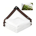 Garden Plants Shade Protection Cloth: 60% Shade Fabric Sun Cloth White Mesh Trap Grommet Home Pergola Shade Cover for