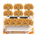 22 Pack Artificial Flowers for Outdoor Indoor Fake Plants(Autumn Yellow) | Faux Silk Flowers for Outdoors Outside Front