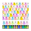 132 Pcs Halloween Luminous Mini Resin Ghost Figures Miniature Figurines