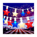 25FT Red White and Blue LED Star Lights