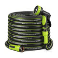 Garden Hose 50ft, Non-Expandable Heavy Duty Water Hose with 10 Function Sprayer, Flexible, Leakproof, Kink Resistant &