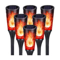 Toodour Solar Halloween Lights Outdoor, 6 Pack Solar Torch Light Waterproof