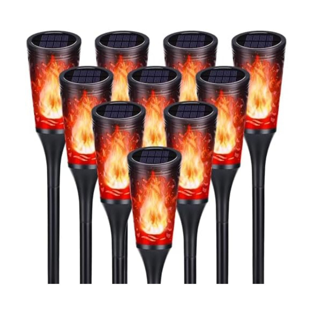 Toodour Solar Halloween Lights Outdoor, 10 Pack Solar Torch Lights