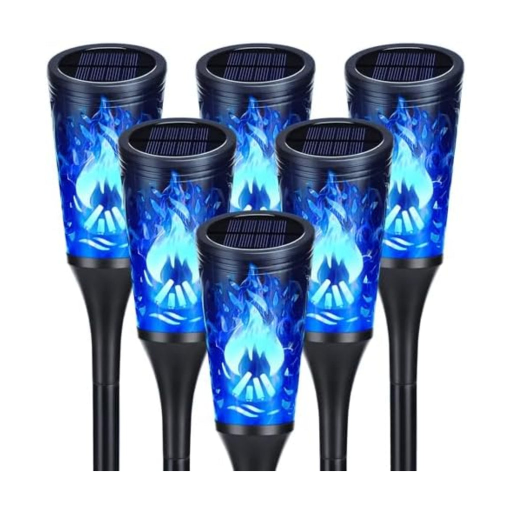 Toodour Solar Halloween Lights Outdoor, 6 Pack Solar Torch Light Waterproof