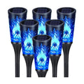 Toodour Solar Halloween Lights Outdoor, 6 Pack Solar Torch Light Waterproof