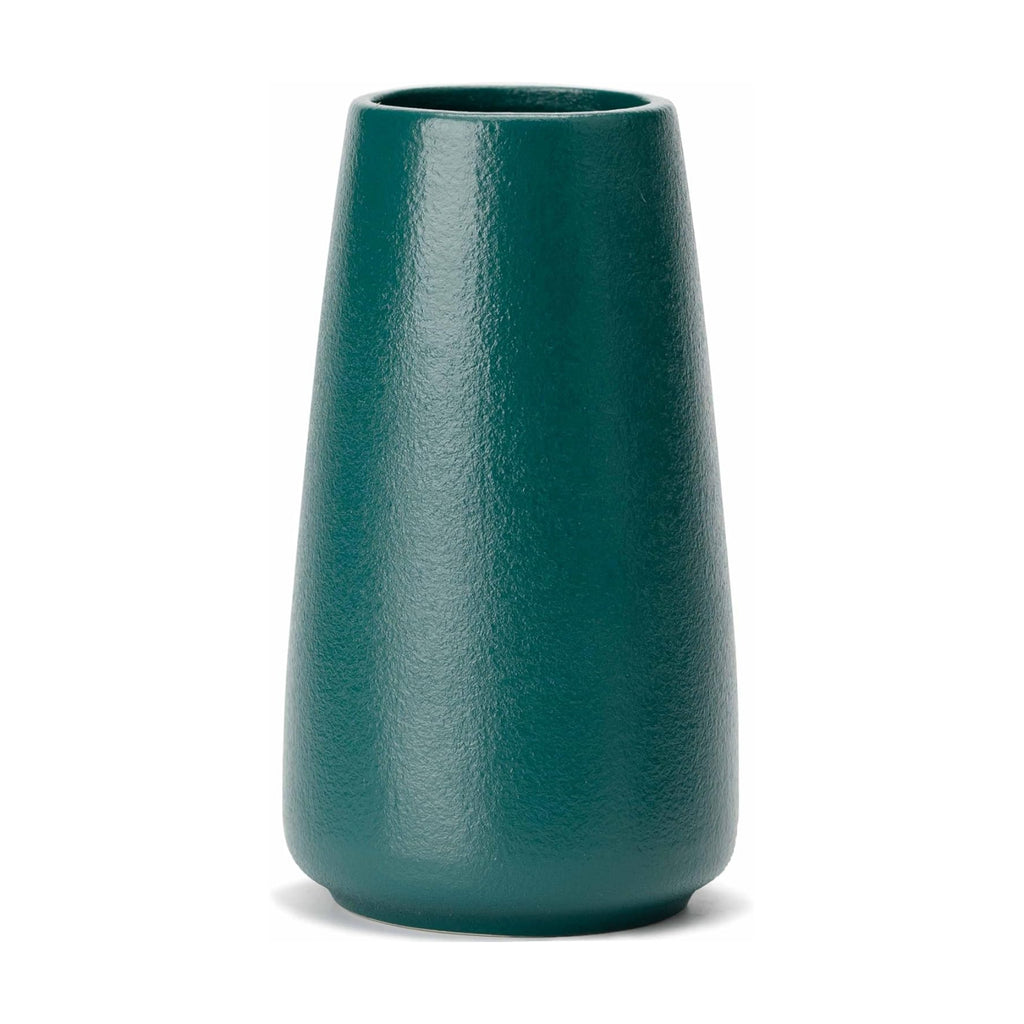 Simple Boho Ceramic Flower Vase for Home Decor (Green,Small)
