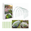 Garden Netting Kit, 10x30FT Ultra Fine Garden Mesh Netting with 6 Sets Garden Hoops, Insect Netting for Garden