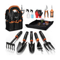 Joyfair Gardening Tools, 12 Pcs Garden Tool Set for Planting & Weeding | 1.4MM Thick Premium Steel, Less Prone to