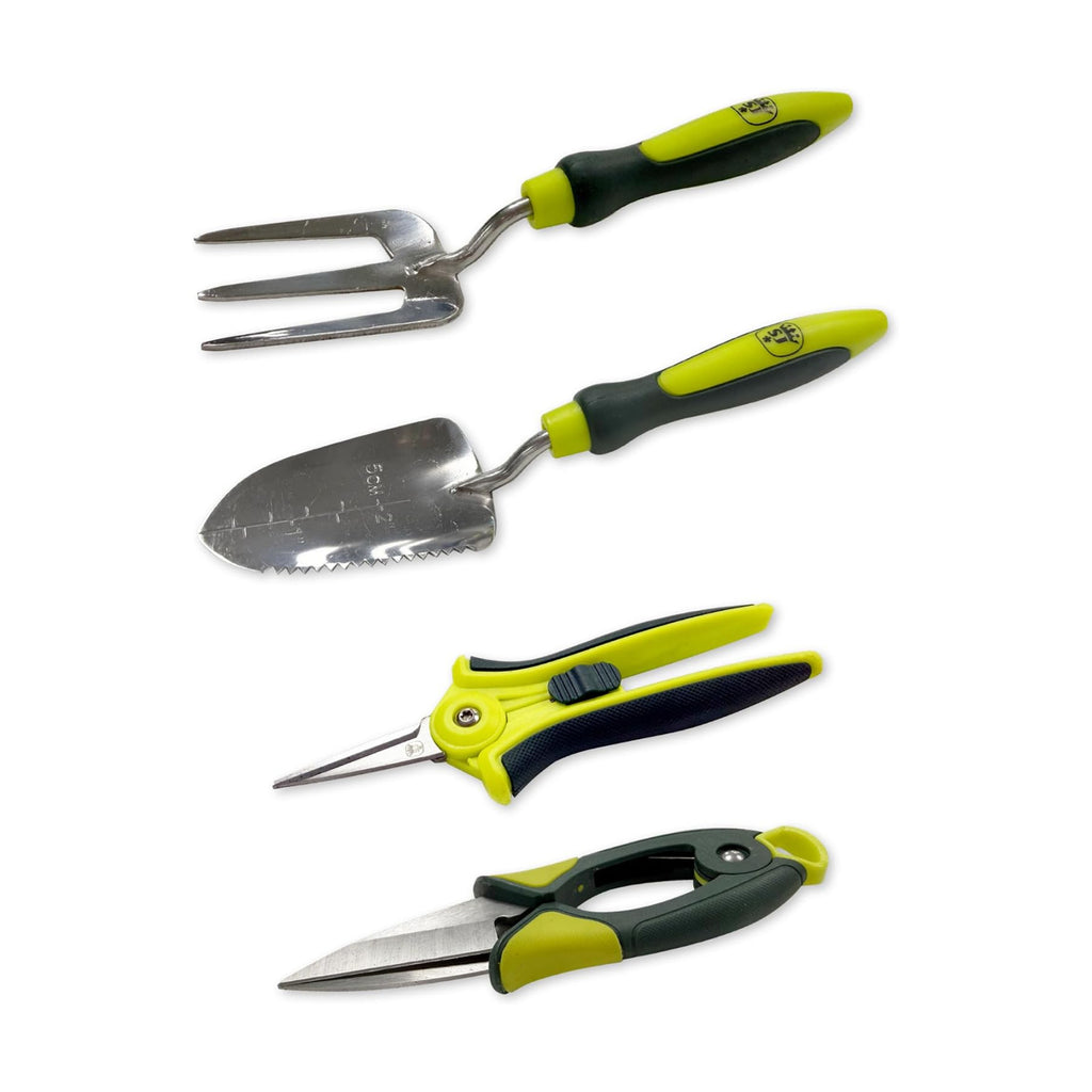 Spear & Jackson Kew Gardens Urban Oasis 4-Piece Garden Tool Set, Plant Shears, Topiary Shears, Planting Trowel & Weed