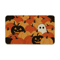 Hexagram Halloween Door Mat 17x29 Inch, Pumpkin Welcome Doormat