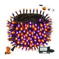 Connectable 88Ft 240LED Halloween Lights Outdoor Indoor, Purple & Orange