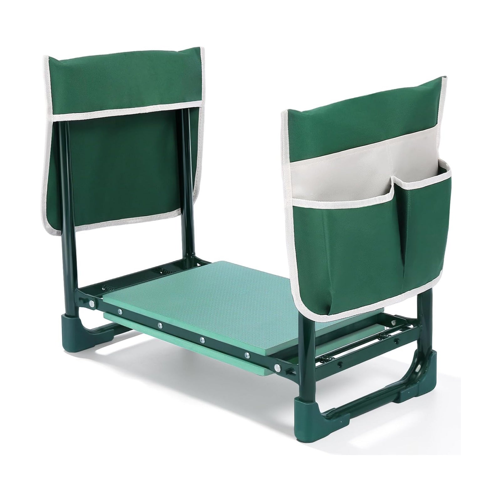 Garden Kneeler and Seat Heavy Duty, Upgraded 350 lbs Load Capacity Garden Bench, 2-in-1 Foldable Gardening Stool, Foam
